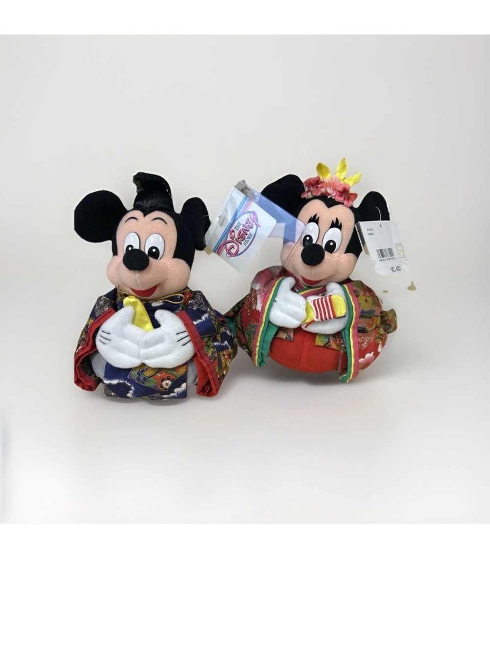 Disney Mickey and Minnie Plush Duo in Red, Black, Yellow and Multicolor